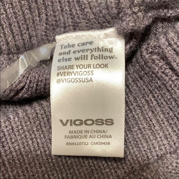 Vigoss Gray Cable Knit Women Shorts - Picture 7 of 8